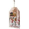 thumbnail image 4 of 19.5" Snowmen Merry Christmas Wall Sign, 4 of 7