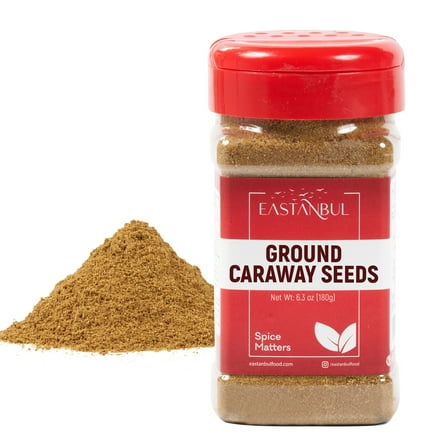 Eastanbul Caraway Ground, Ground Caraway Spice for Making Bread, 6.35 oz