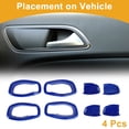 thumbnail image 3 of Cubierta de Tazón de Mango de Puerta Interior para Jeep Renegade 2015-2023 Marco de Decoración de Mango Interior Azul Profundo ABS 4 Pcs, 3 of 6
