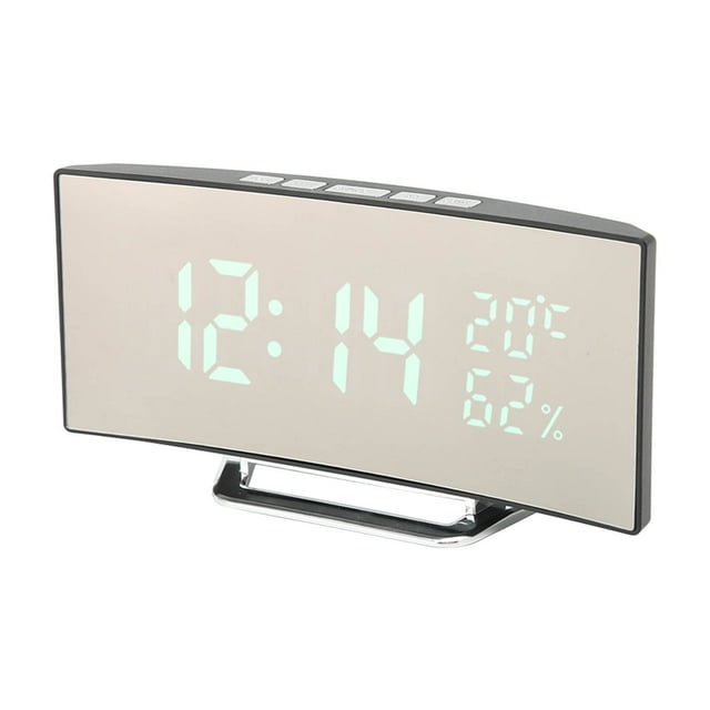 Reloj despertador digital Bling Bling LED 12/24H diseño de vanguardia