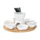 thumbnail image 4 of Kits de fondue de chocolate, juego de cuencos y bandeja para derretir olla caliente, olla caliente para helado, caldera de fuego para queso, chocolate blanco, 4 of 9