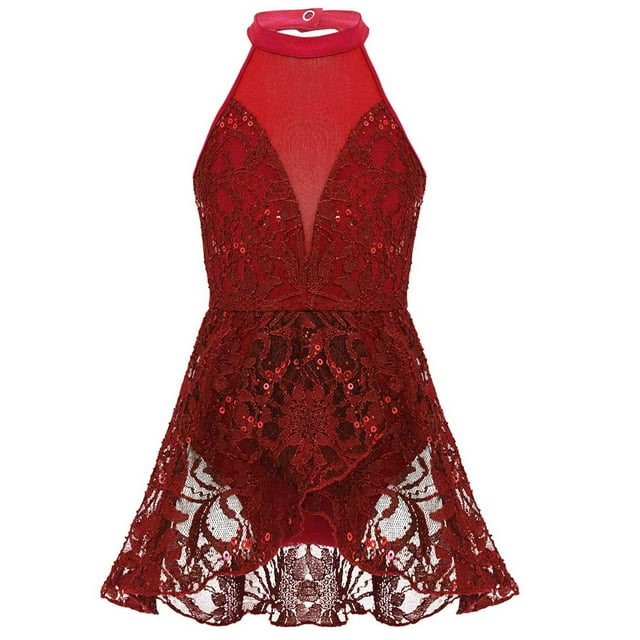 It's Time To Dance Sequin Feather Trim Halter Babydoll Mini Dress