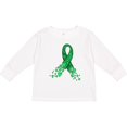 thumbnail image 3 of Inktastic Cerebral Palsy Awareness- Green Ribbon Made of Hearts Boys or Girls Long Sleeve Toddler T-Shirt, 3 of 5