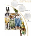 thumbnail image 2 of Spring Dog Table Cloth, Waterproof Tablecloth for Rectangle Tables, Sunflower Daisy Botanical Yellow Ombre Reusable Washable Fabric Table Cover for Restaurant Kitchen Dining Tables 60"x84", 2 of 9