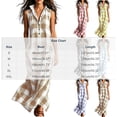thumbnail image 3 of Achuyrbd Women's Plaid Button Front Sleeveless Dress, Collared Long Maxi Shirt Dress with Pockets, Loose Fit Summer Vacation Outfit, S-2XL, 3 of 7