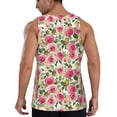 thumbnail image 3 of Xecao Rose Flowers Men's Tank Top Workout Quick Dry Sleeveless Gym Jogging Muscle Shirts Summer Swim Beach Tops, 3 of 9