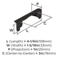 thumbnail image 4 of Amerock Inspirations 3 inch (76mm) Center-to-Center Oil-Rubbed Bronze Cabinet Cup Pull, 10 Pack, 4 of 4