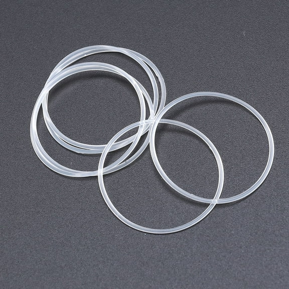 LABSERRON 5Pcs Round Sealing Gaskets Silicone Rubber Abrasion Resistance For Home Repair