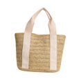 thumbnail image 2 of Bolso De Paja Para Mujer, Bohemio, Hecho A Mano, Para Uso Diario, Vacaciones, Viajes, Vacaciones, Informal, Correas Blancas Salvador  Bolso tejido a mano, 2 of 9