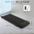 thumbnail image 3 of Caminadora Bajo Escritorio Premium SereneLife con Control Remoto, Velocidad Maxima de 8 km/h, Compacta para Guardar Bajo la Cama, 2.5 HP, App Compatible, Fácil de Montar y Almacenar, Capacidad 120 kg, 3 of 7