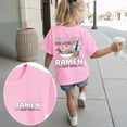 thumbnail image 2 of Ketyyh-chn99 Girls' Summer Cute T Shirts Kids Shirts Summer Short Sleeve Tops for Girls Crew Neck Cute Blouses Patterned Soft Clothes Size for 5-6 Years,Pink, 2 of 6