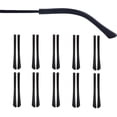 thumbnail image 2 of Replacement Glasses End Tips, Anti-Slip Silicone Ear Sock Pieces Tube Sleeve Eyewear Temple Tips for Thin Metal Eyeglass Legs(Black,10pairs), 2 of 8