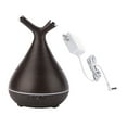 thumbnail image 1 of Wood Grain Ultrasonic Air Humidifier Essential LED Night Light Dark Wood Grain, 1 of 8