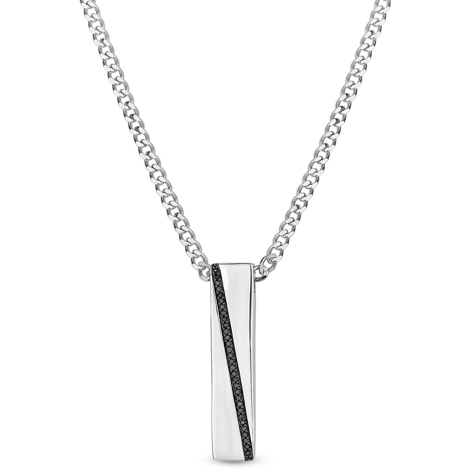 Sterling Silver Small Elongated Pol Number 09 Charm Pendant