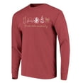thumbnail image 2 of Women's  Garnet Florida State Seminoles Christmas Elements Comfort Colors Long Sleeve T-Shirt, 2 of 3
