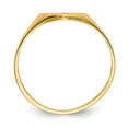 thumbnail image 2 of 14K Yellow Gold Ring Band Signet 5.5x7.5mm Closed Back Heart, Size 8, 2 of 5