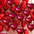 thumbnail image 2 of PMU Valentine’s Day Heart Shaped Happy Valentine's Day with Confetti Dots Balloons 18 Inch Mylar Foil Balloon Proposal, Special Events, Photo Props Party Decoration and Accessories (10/Pkg) Pkg/1, 2 of 6