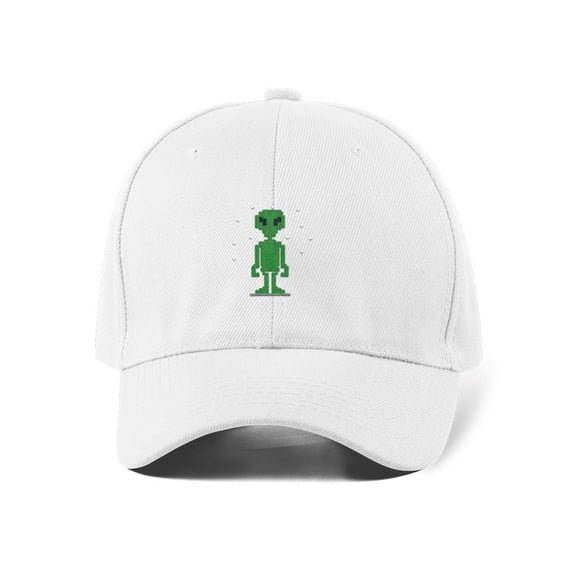 Green Pixel Alien Hat Hat -Image by Shutterstock, Small