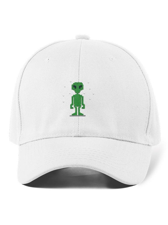 Green Pixel Alien Hat Hat -Image by Shutterstock, Small