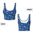 thumbnail image 6 of Goofa Dinosaur Driving Printed Sports Bras for Women, High Impact Running Bra Workout Crop Tank Tops Longline Sports Bra Push up-X-Large, 6 of 9