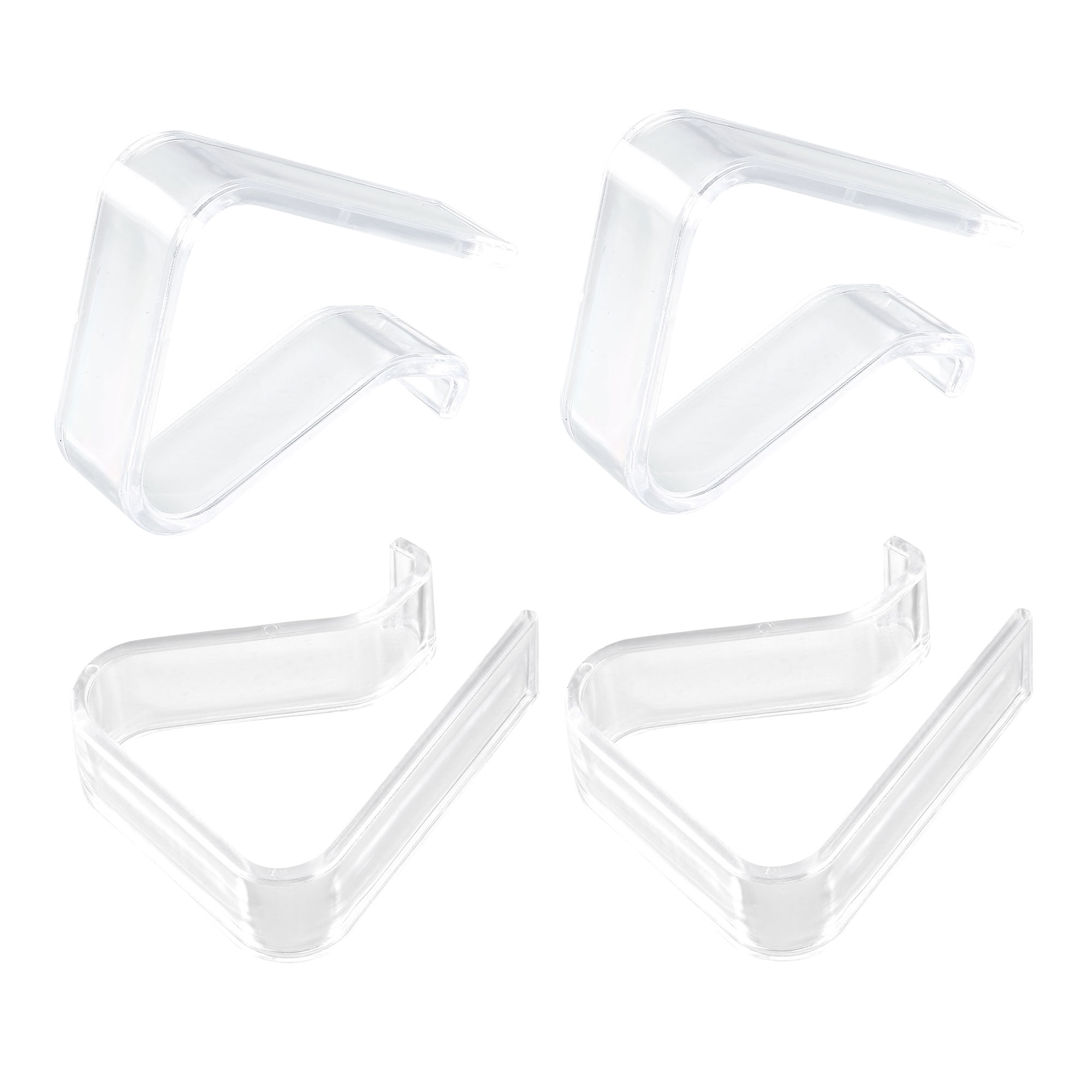 Uxcell Clear Wedding Party Table Cover Tablecloth Clips Holder 4 Pack