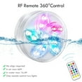 thumbnail image 3 of 2Pack Submersible LED Lights, Remote Control Waterproof RGB Color Changing, Underwater Lights for Swimming Pool Ponds Aquarium Fountain Vase Battery Operated, 3 of 10