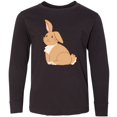 thumbnail image 3 of Inktastic Easter Cute Floppy Ear Brown Bunny Long Sleeve Youth T-Shirt, 3 of 5