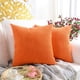 thumbnail image 1 of Paquete de 2, Funda de Cojín Cuadrada Decorativa de Pana Suave, Fundas de Cojín, Decoración del Hogar, Decoración para Sofá, Cama, Silla, 18 x 18 Pulgada/45 x 45 cm-Naranja-45*45cm brillar Electrónica, 1 of 3