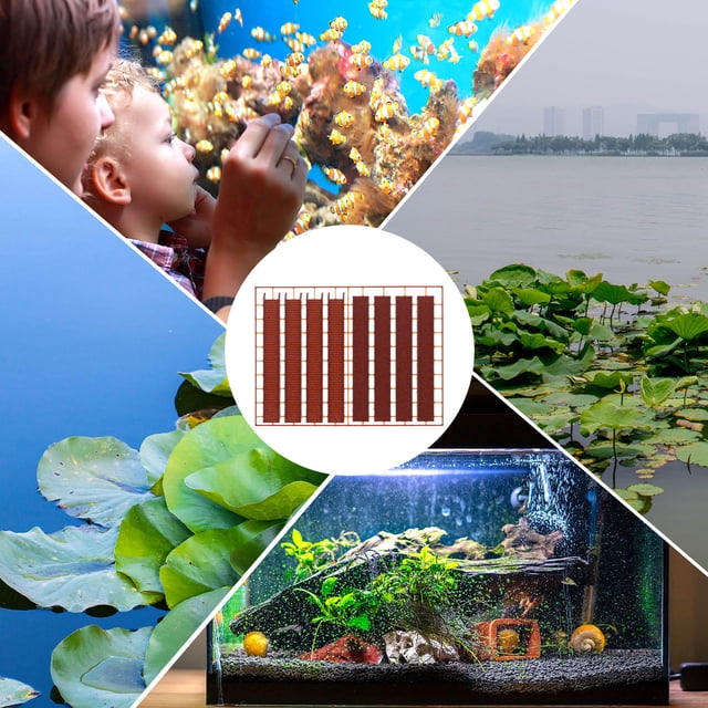 Phenofice 1 Set Of Fish Tank Accessories Light Brown Plastic Stair Shape Ornaments For Terrarium Decorations