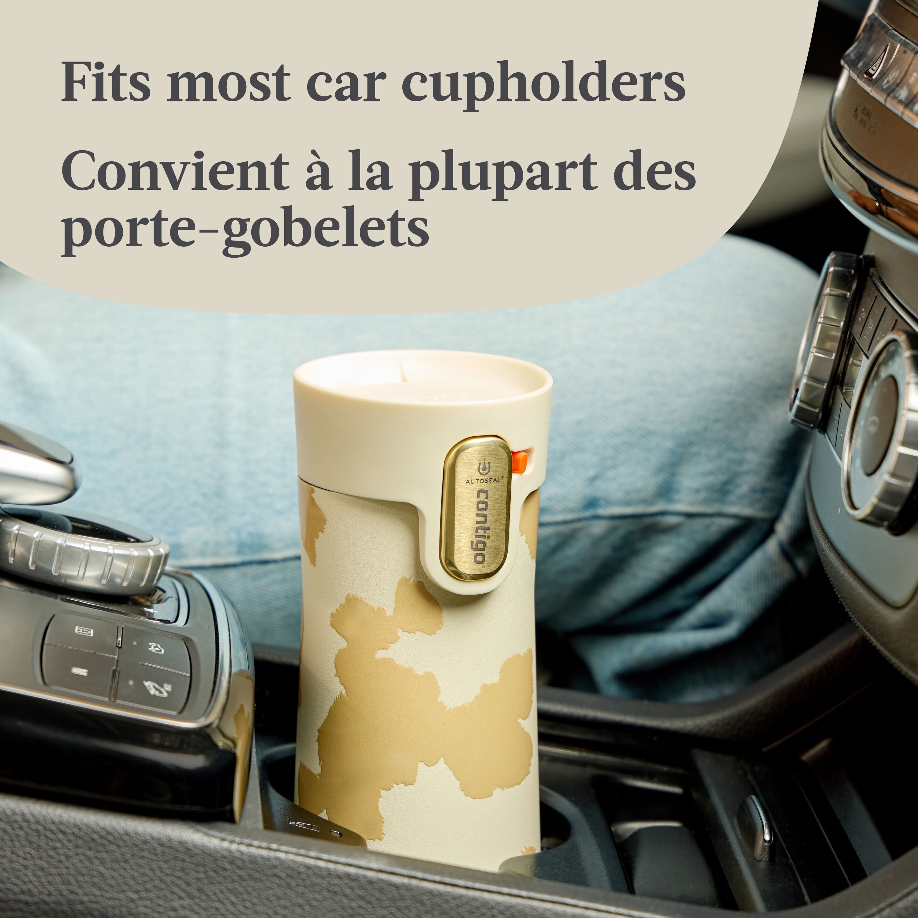 Contigo x Ally Love West Loop Vacuum-Insulated Stainless Steel Travel Mug with Easy-Clean AUTOSEAL Lid, 16 oz (473 ml)