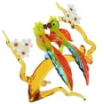 thumbnail image 2 of GlassOfVenice Murano Glass Parrot Birds Pair on a Branch, 2 of 6