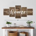 thumbnail image 2 of Elephant Stock Home Typography Wall Sign Wall Art - Horizontal Multi Panel Canvas - Living Room Wall Decor - Wall Signs Multi Panel - Brown And White Decor - 36" x 15", 2 of 4