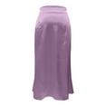thumbnail image 4 of RUTAYY Women Straight Solid Color Midi Skirt For Daily Vacation Wear Elegant Slim Fit Spring Summer Casual Skirt Casual Travel Skirts, 4 of 5