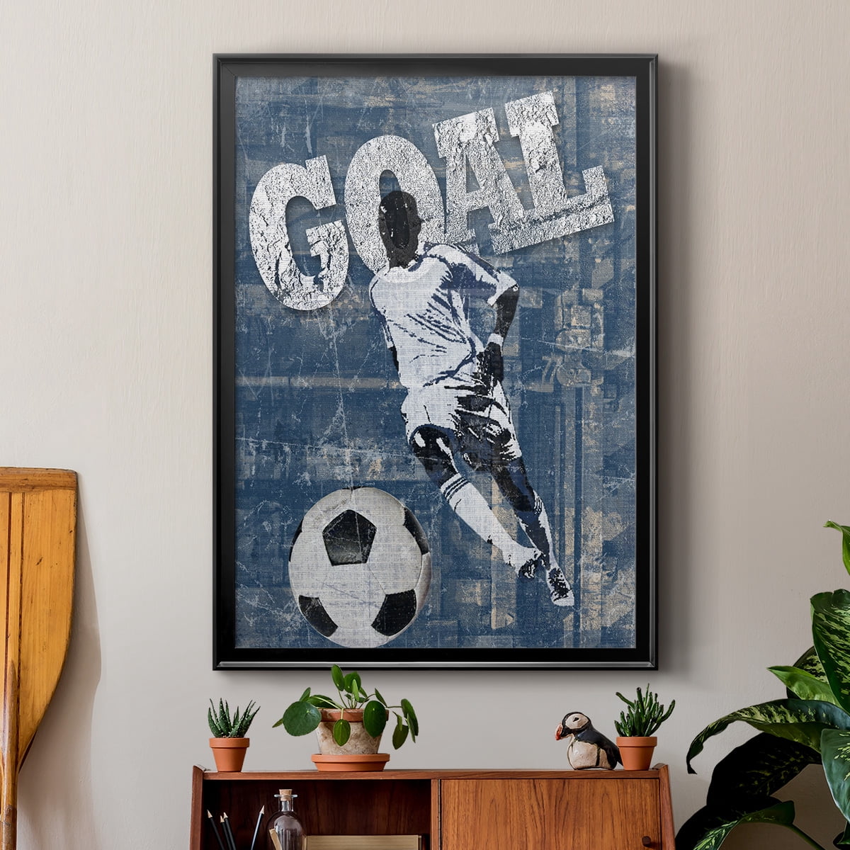Goal Scorer Premium Framed Print - Ready to Hang