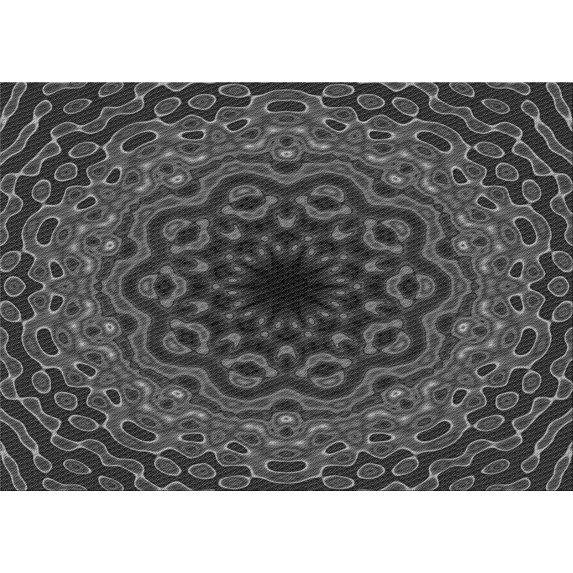 Ahgly Company Machine Washable Indoor Rectangle Transitional Charcoal Black Area Rugs, 8' x 12'