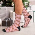 thumbnail image 7 of Vsdgher Heart Capybara Unisex Crew Socks Lightweight Breathable Ventilation Ankle Socks, Mid-calf socks for Daily, 7 of 7