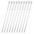 thumbnail image 4 of Daily Qaailabf 10 Brochettes en Acier Inoxydable Grandes Brochettes Plates pour Barbecue, 4 of 9