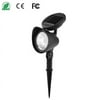 Sterno Home Black Solar Powered LED Spotlight 2 pk