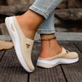 thumbnail image 7 of Breathable Slip On Backless Sneakers for Elderly Women, Summer Mesh Mules Women Closed Toe Clogs Comfortable Non-Slip Orthopedic Walking Flats, Lightweight Open Back Tennis Shoes, 7 of 7