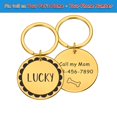 thumbnail image 1 of Etiqueta de perro personalizada, etiqueta de identificación de mascota, etiquetas de nombre, etiquetas de cachorro de gato personalizadas gratis, Collar de acero inoxidable, accesorios para mascotas, triangulación de envíos Tan Jianjun unisex, 1 of 2