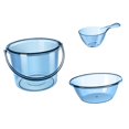 thumbnail image 1 of Water Bucket Set Water Pail with Handle Bathing Household Bucket for Car Washing Blue Without Cover, 1 of 9