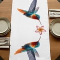 thumbnail image 5 of Table Runners 72 Inches Long Dress Scarves, Pink Flower Farmhouse Kitchen/Dining Table Runner, Coffee Tablerunners, Spring Floral Butterflies Birds Farmhouse 18x72 Inch, 5 of 9