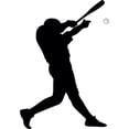 thumbnail image 2 of Batter Baseball Silhouette Wall Decal by Wallmonkeys Peel and Stick Graphic (36 in H x 25 in W) WM239201, 2 of 4