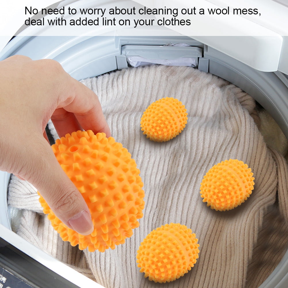 Greensen Dryer Balls,4Pcs/Set Orange Reusable Dryer Balls Washing