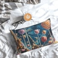 thumbnail image 5 of Honeii Starry Sky Planet Lollipop Print Pillow Cases,Plush Throw Pillow Covers,Decorative Pillowcase for Sofa, Couch, Living Room-16"x24", 5 of 6