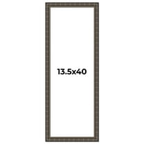 13.5x40 Frame Black Bamboo Solid Wood Picture Frame Width 1.5 Inches | Interior Frame Depth 0.5