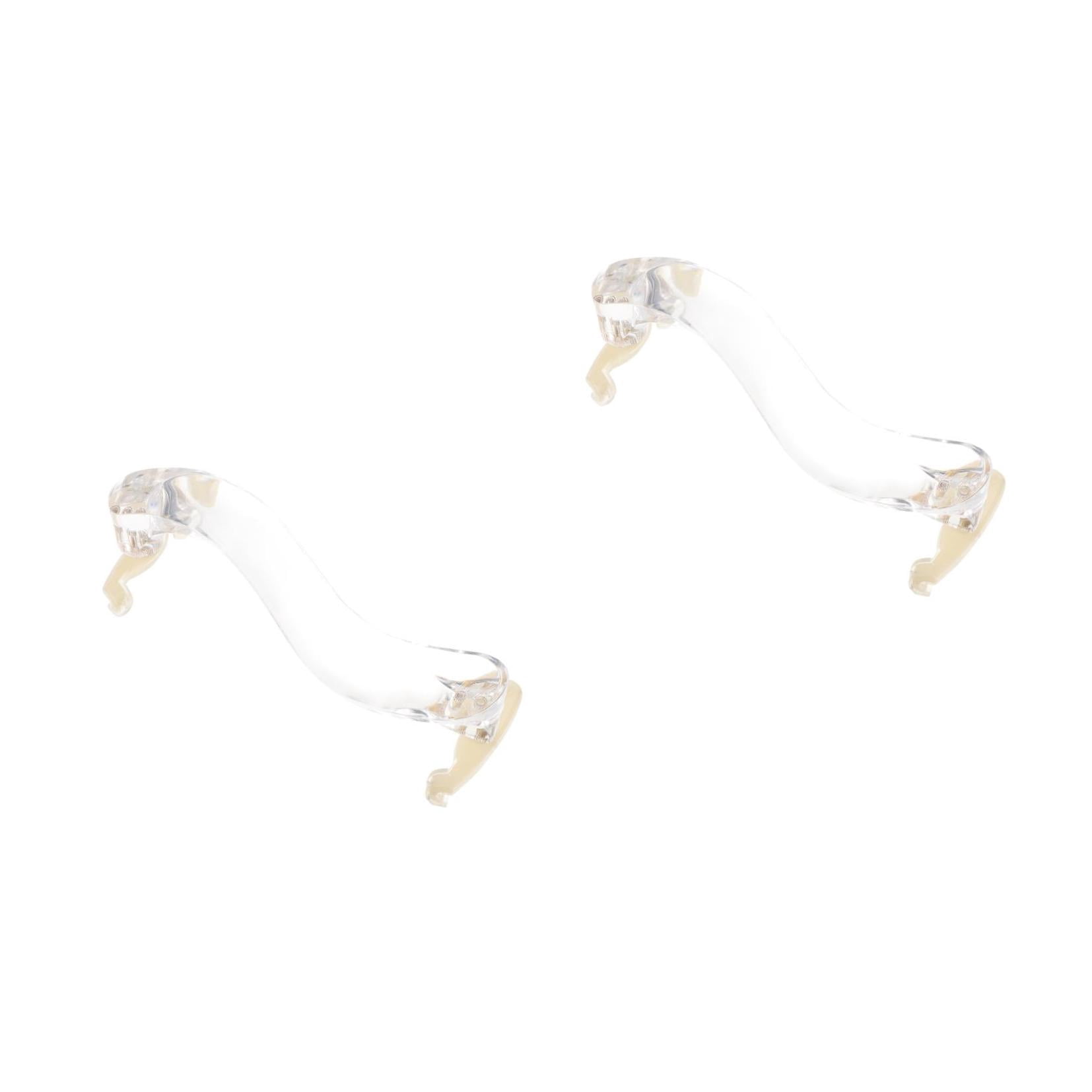 Masteelf 2-Pack Violin and Viola Shoulder Rests, Comfortable White Orchestral String Instrument Support Accessories