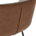 thumbnail image 7 of Home Square Waldo 25.5" Faux Leather & Fabric Counter Stool in Brown - Set of 3, 7 of 7