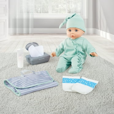 My Sweet Love Change Me Baby Doll Play Set, Sage Outfit, 14-inch Doll, 8 Pieces Included