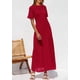 thumbnail image 3 of Vestido PRETTYGARDEN 2025 Verano Rojo Calado Medio, 3 of 6